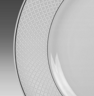 Luxusný Jedálenský Servis "Satyna" pre 12 Osôb z Bielej Poľskej Porcelány
